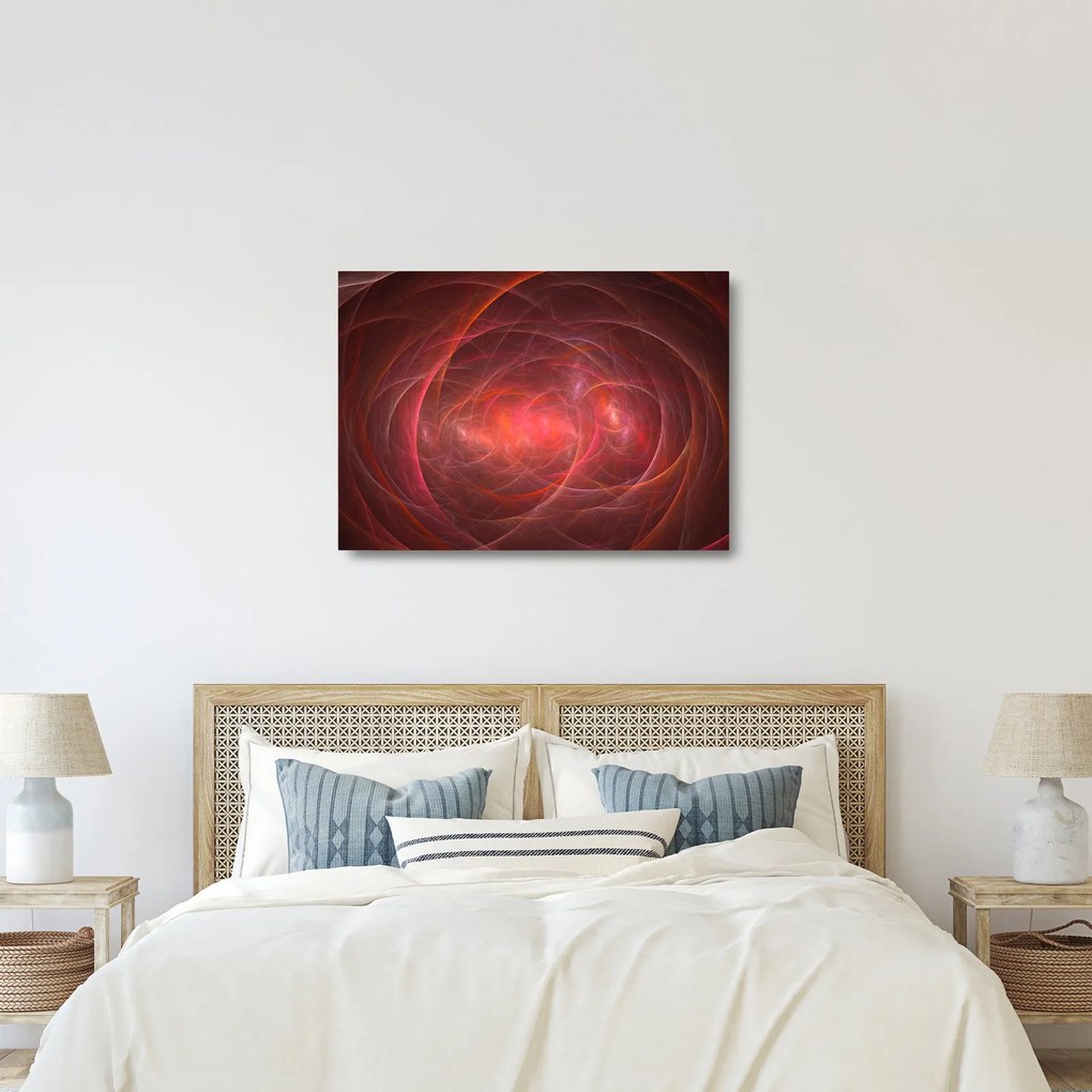 Modern absztrakt kép (üvegen) (70x50 cm)