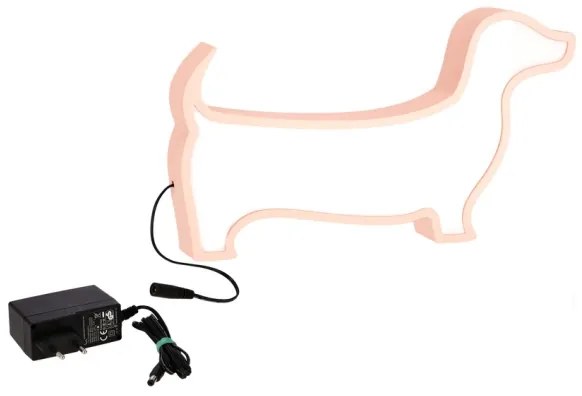 LED gyerekasztali lámpa DOG LED/12W/230V rózsaszín