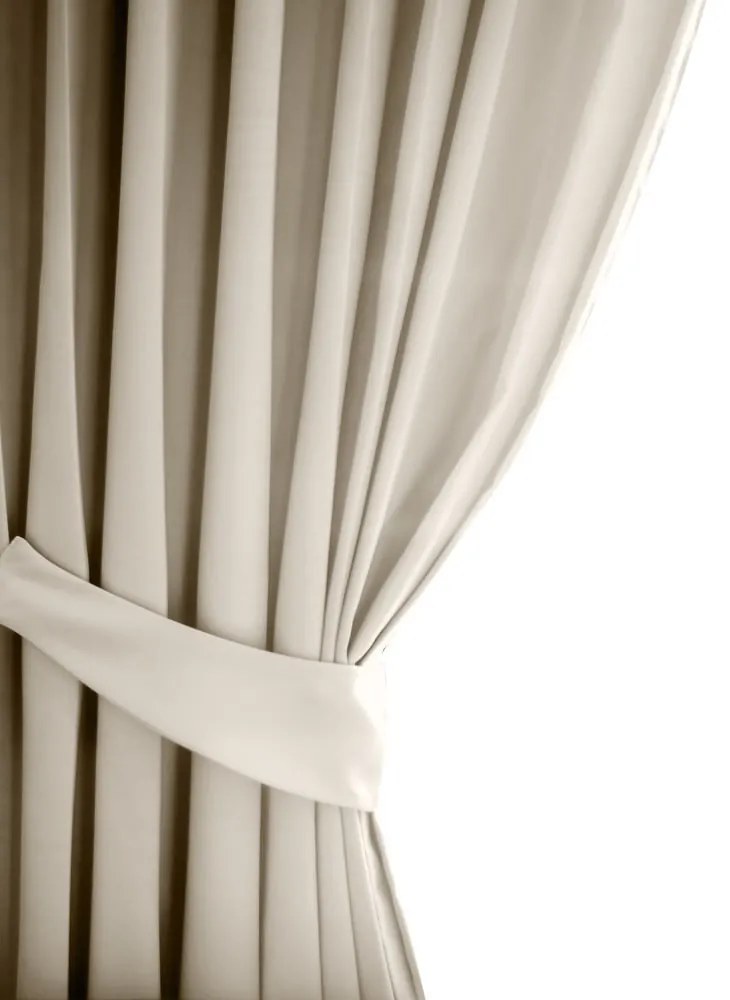 Krémszínű sötétítő függöny 140x245 cm Eyelets – Restilo