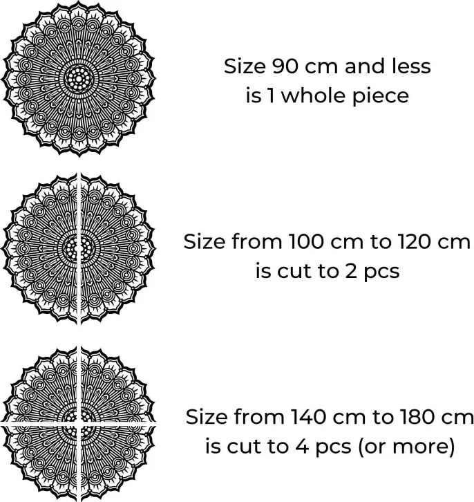 Fából készült mandala a falon | PERKO