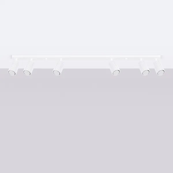 Sollux SL.1547 - Spotlámpa KARBON 6xGU10/10W/230V fehér