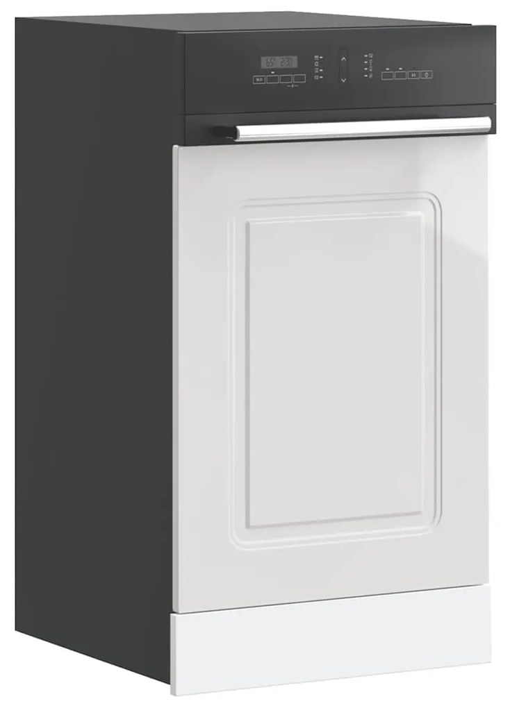 mosogatógép panel Kalmar magasfényű fehér 45x1,5x67 cm