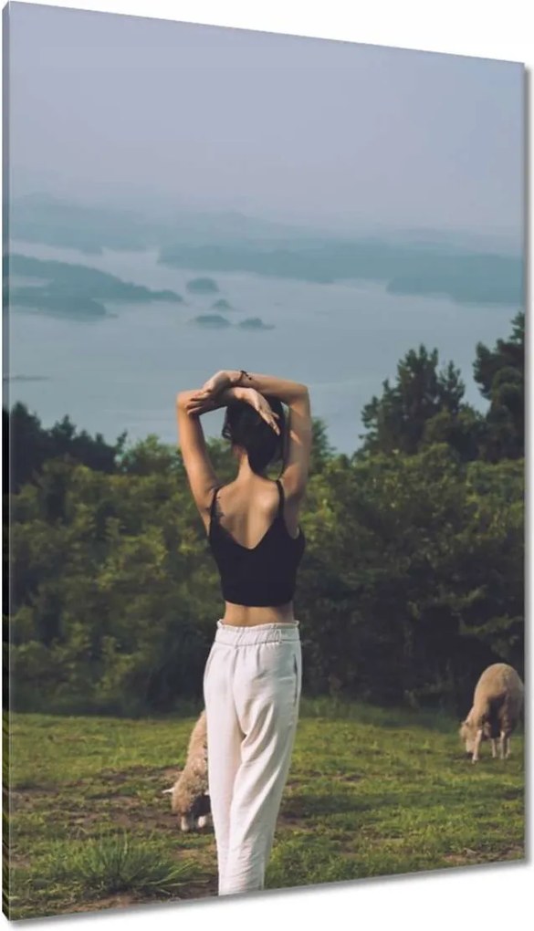 Vászonkép 80x120 Juh legeltetés Bárányok Juhok