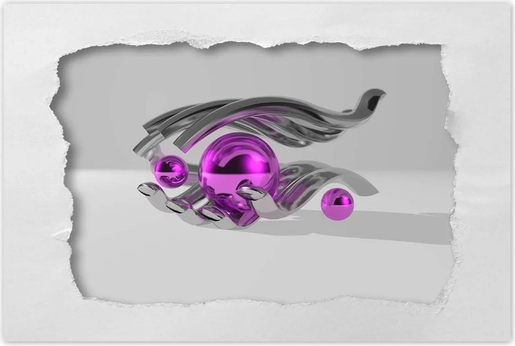 Poszterek 120x80 Lila gömbök a kézben