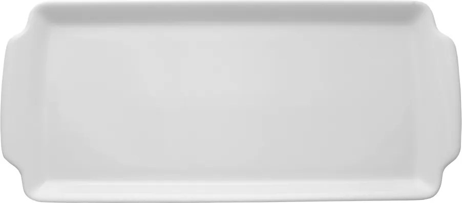 Lubiana Roma Tálca torták és sütemények szervírozásához, téglalap alakú, 35 cm-es, porcelán, fehér