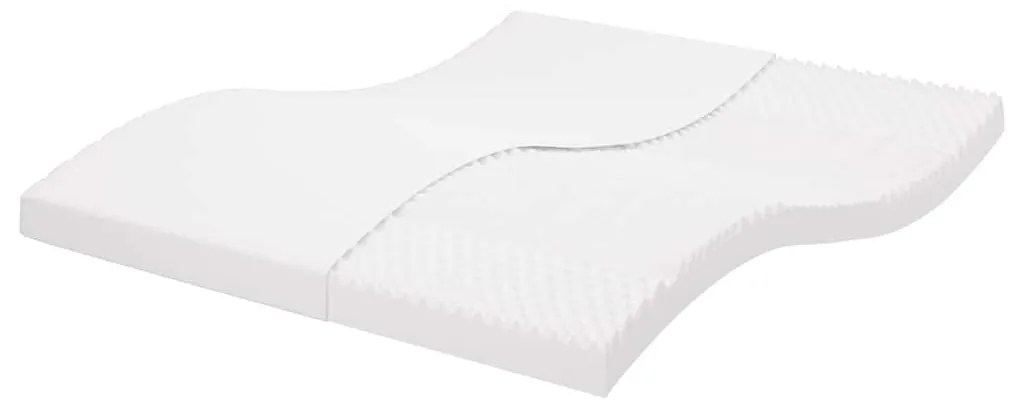fehér 7 zónás 20 ILD keménységű habmatrac 200 x 210 cm