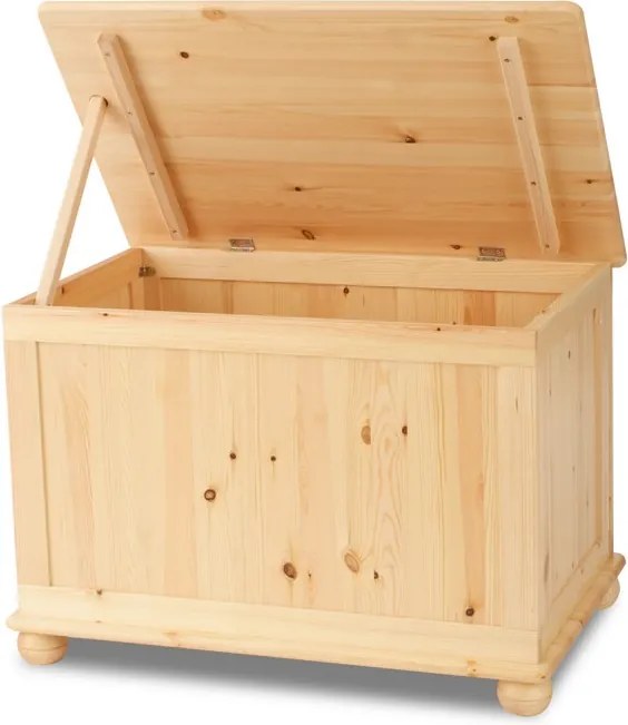 Kincsesláda, játék tároló fenyő doboz