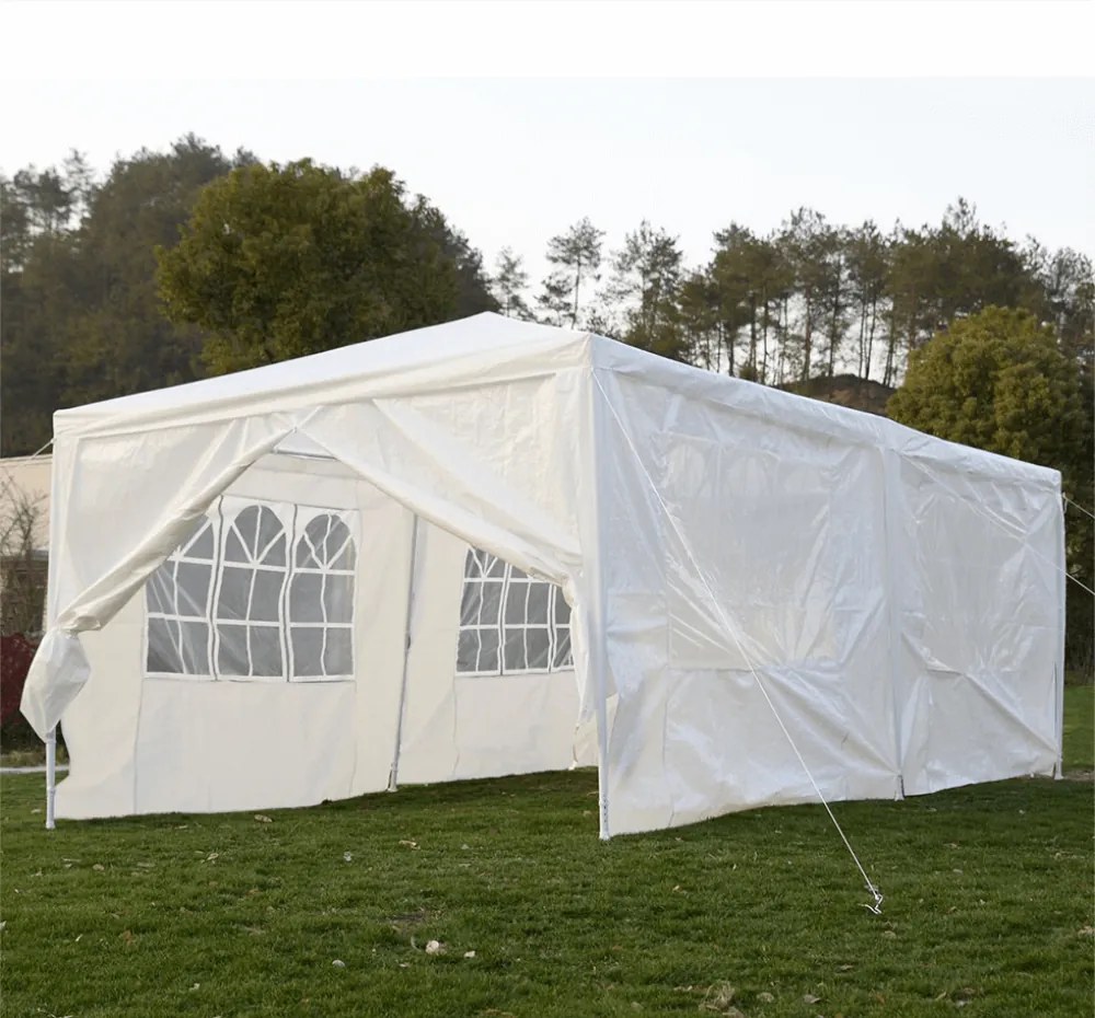 Kerti partisátor, fehér, 3x6 m, TEKNO TYP 2