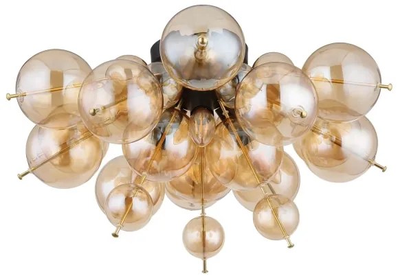 Globo 15633DA - Felületre szerelhető csillár UDO 3xE14/25W/230V átm. 55 cm arany