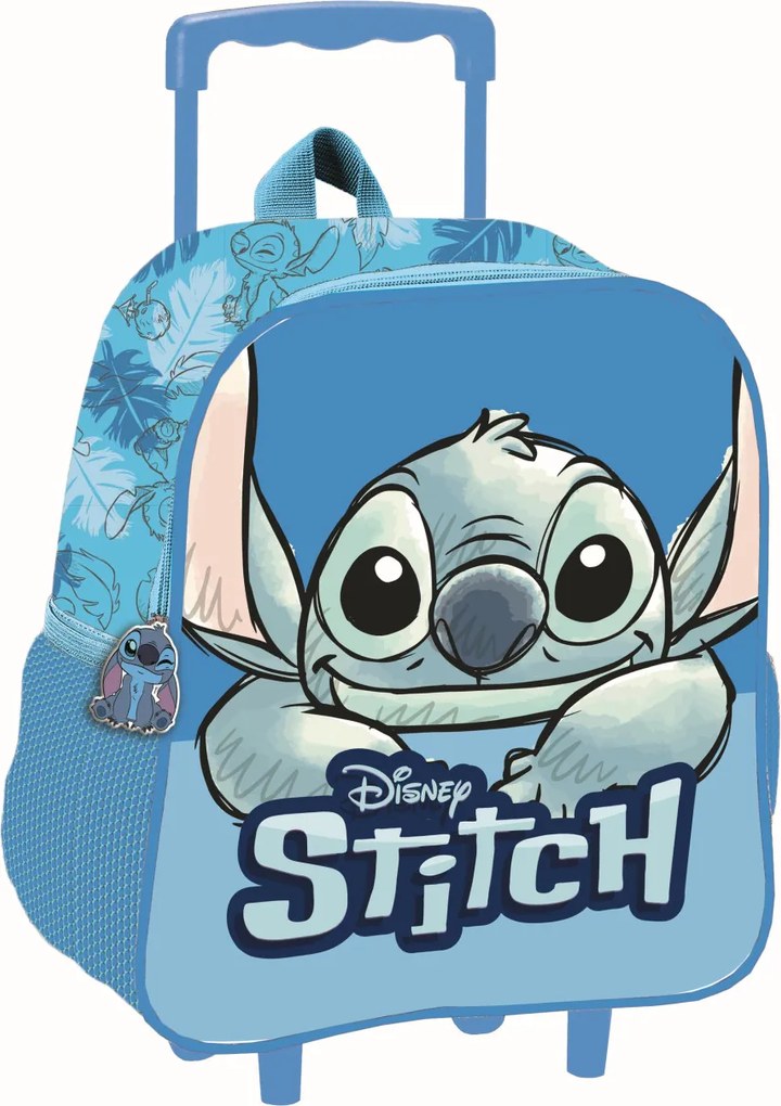 Disney Lilo és Stitch, A csillagkutya Smile gurulós ovis 3D hátizsák, táska 32 cm