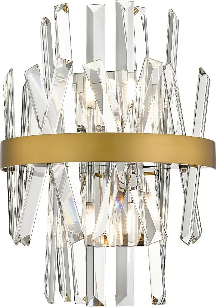 Constantinople fali lámpa arany kristályokkal 2xG9 28W Zuma Line