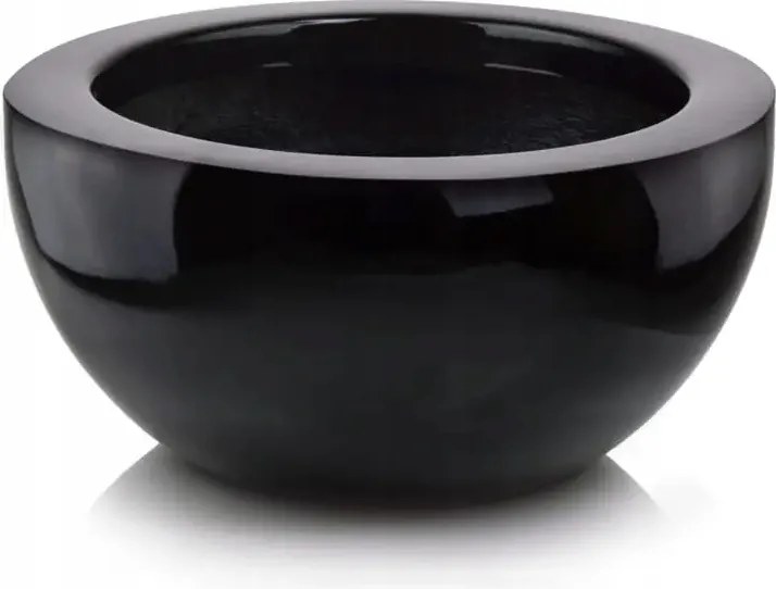 Üvegszálas kaspó fekete fényes Polnix 32x60x32 cm Polnix 95.041.60