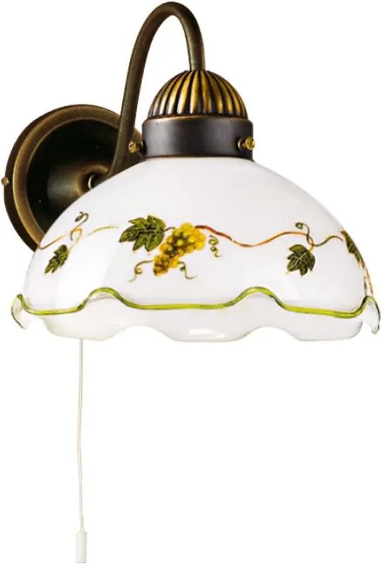 Kolarz 731.61.110 - Fali lámpa NONNA 1xE27/75W/230V bordó