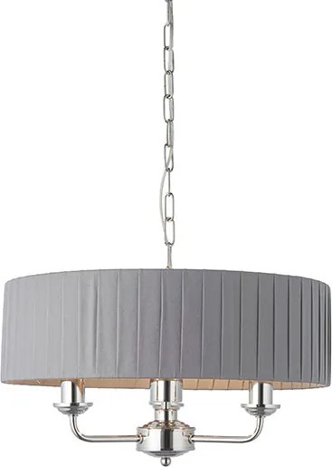 ENDON 94394 HIGHCLERE Ernyős Függesztett Lámpa Nickel-Nero, Faszén E14 IP20