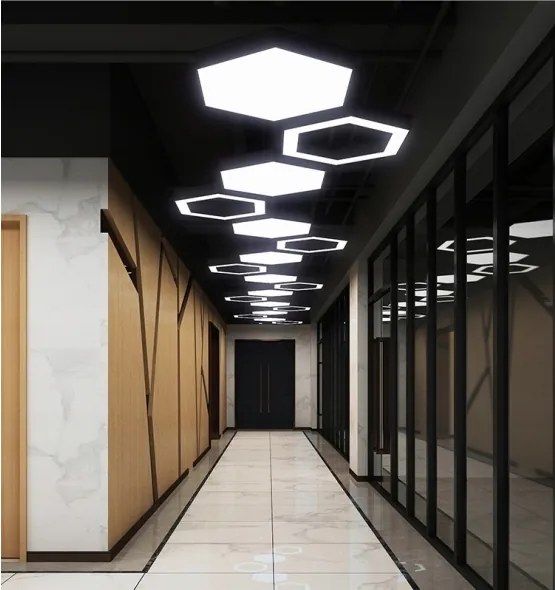 LED csillár zsinóron LED/20W/230V fekete