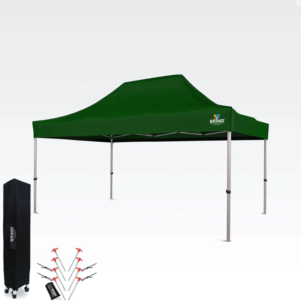 Kerti partysátor 3x4,5 m: Az Ön kuckója a pihenéshez és az ünneplésekhez - falak nélkül - Zöld