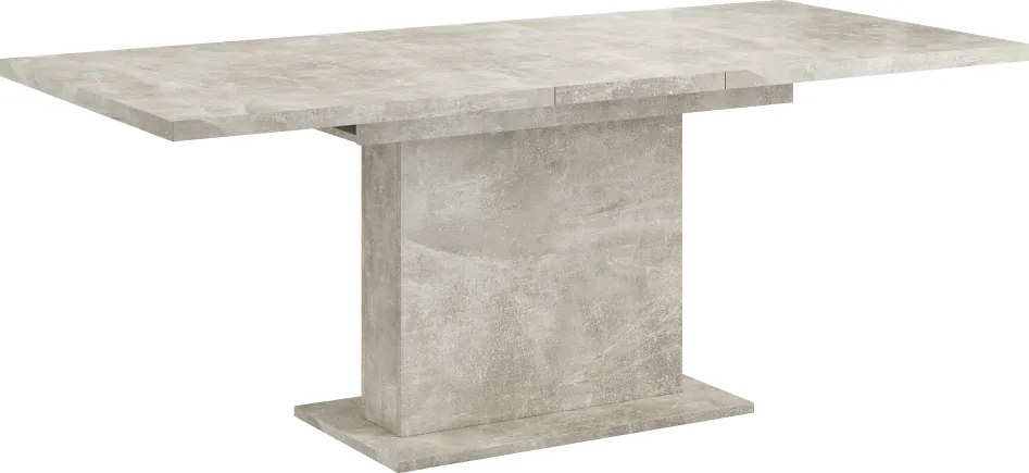Kihúzható étkezőasztal, beton, 160-200x90 cm, BOBA