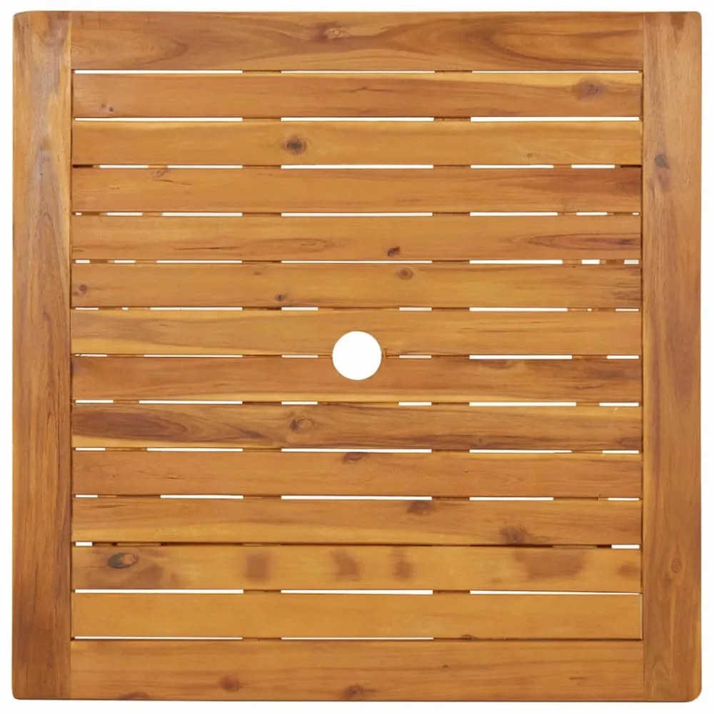 tömör akácfa összecsukható kerti asztal 70 x 70 x 75 cm