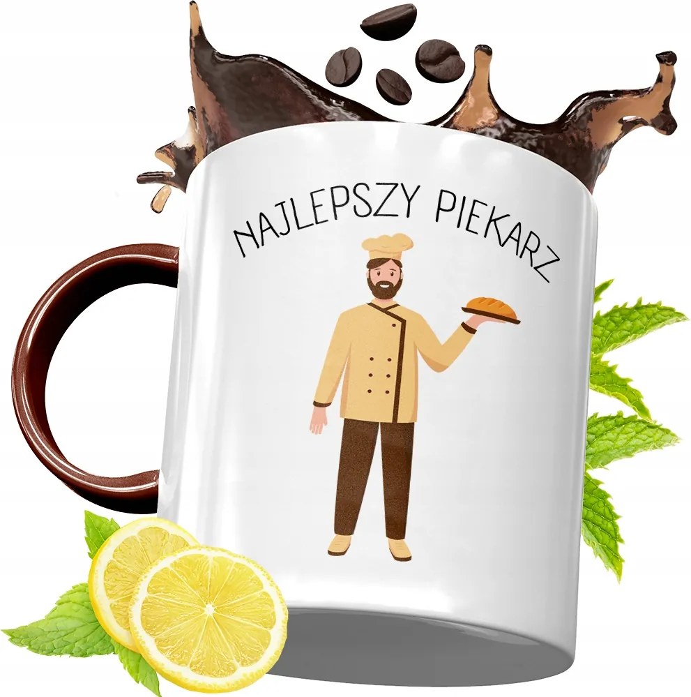 Bordó Bögre Péknek Születésnapra Ajándék fényképes nyomattal