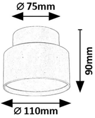 Rabalux 71324 - OVIDIA mennyezeti LED lámpa LED/16W/230V 3000K fehér
