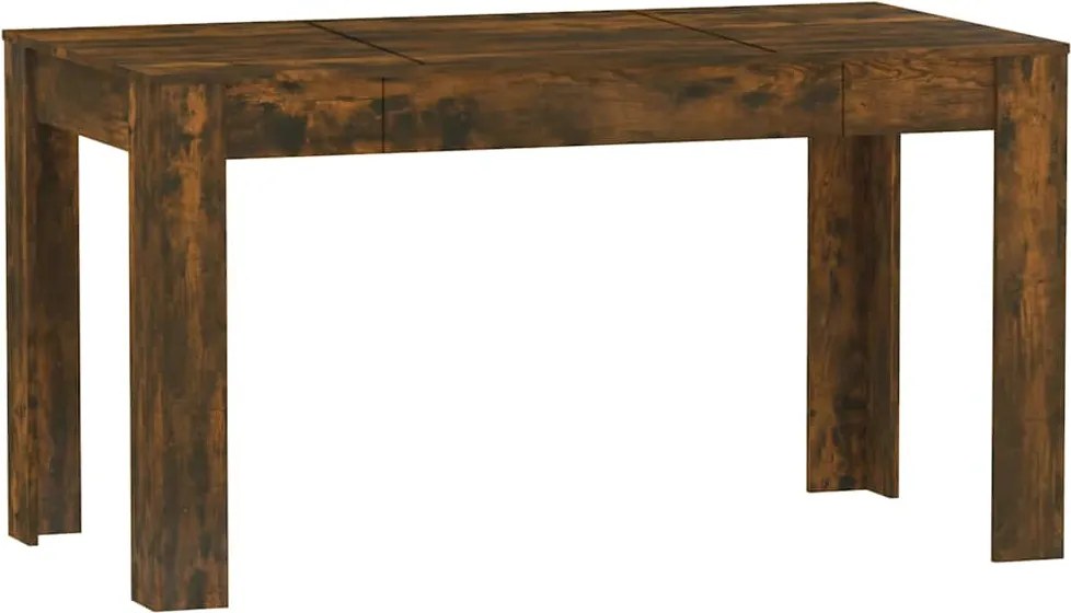 vidaXL füstös tölgy színű szerelt fa étkezőasztal 140 x 74,5 x 76 cm