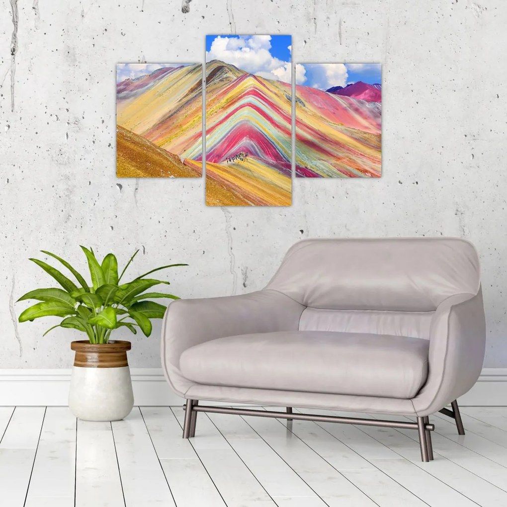 Kép - Rainbow Mountain, Peru (90x60 cm)