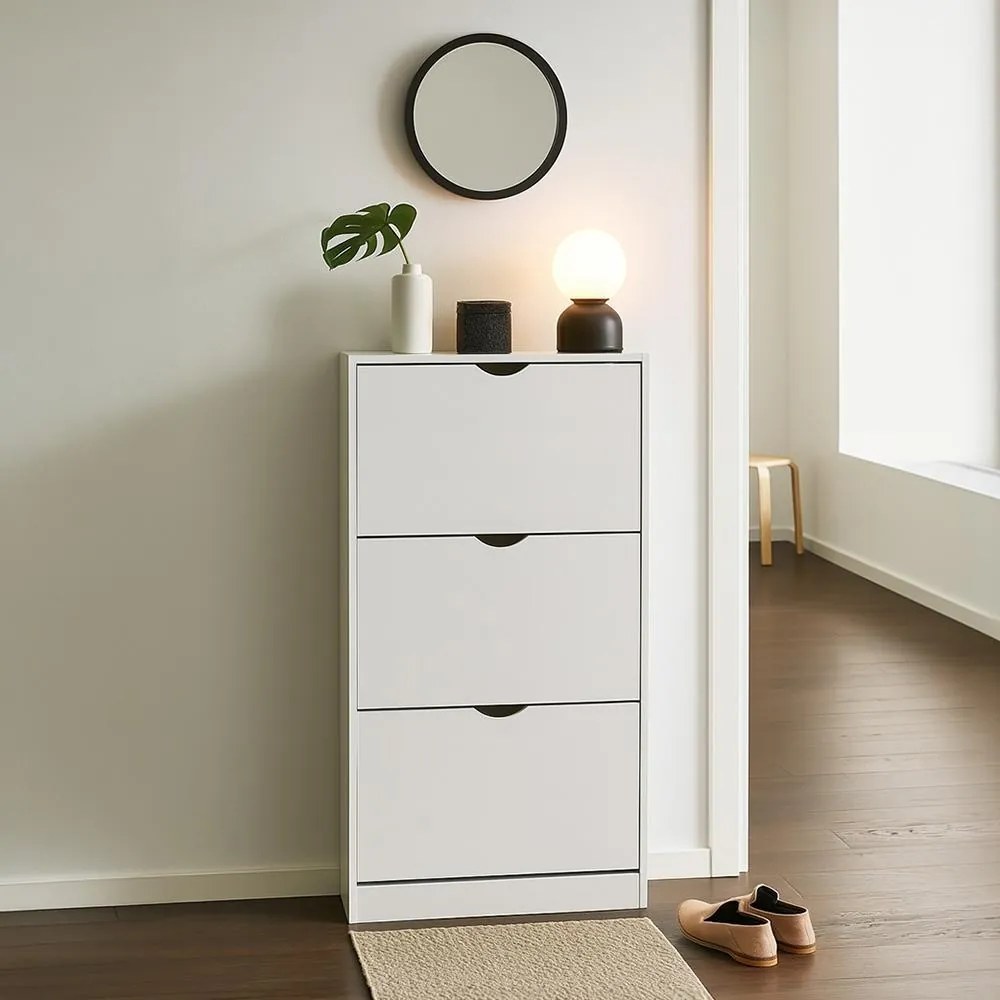 AVENBERG SLIM FLIP 3 Cipőtartó - fehér