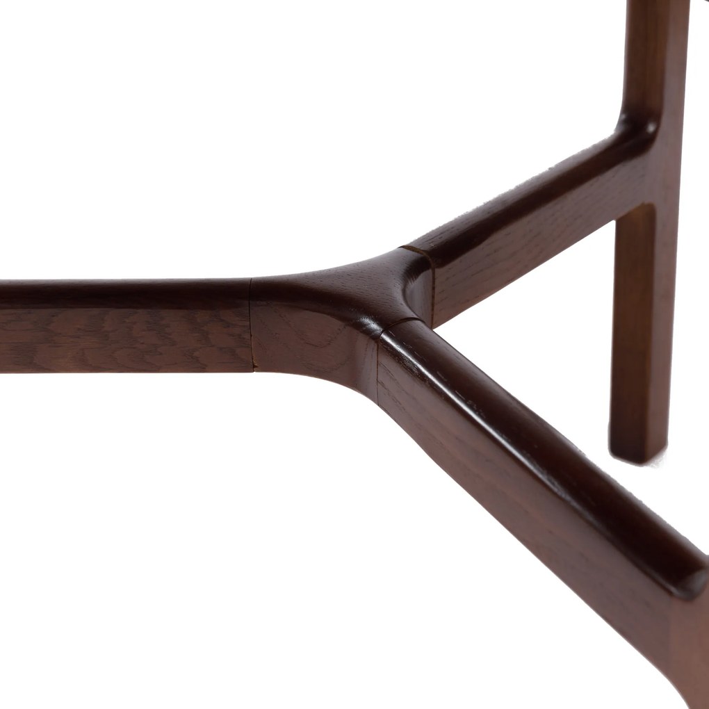 MAZZONI EXPORT BELLUNO Natúr Dió (Sötétbarna) - FA DOHÁNYZÓASZTAL Ø65 cm KEREK MODERN CLASSIC