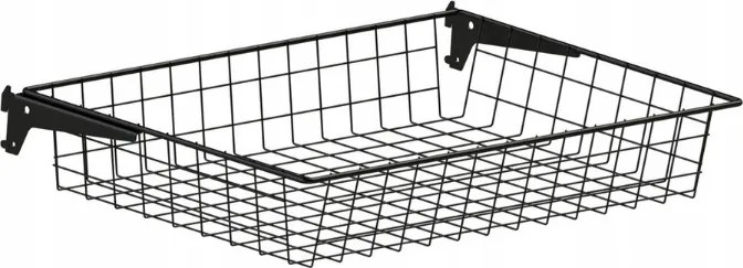 Drótos polcos kosár 600*400*100, fekete Kolchuga