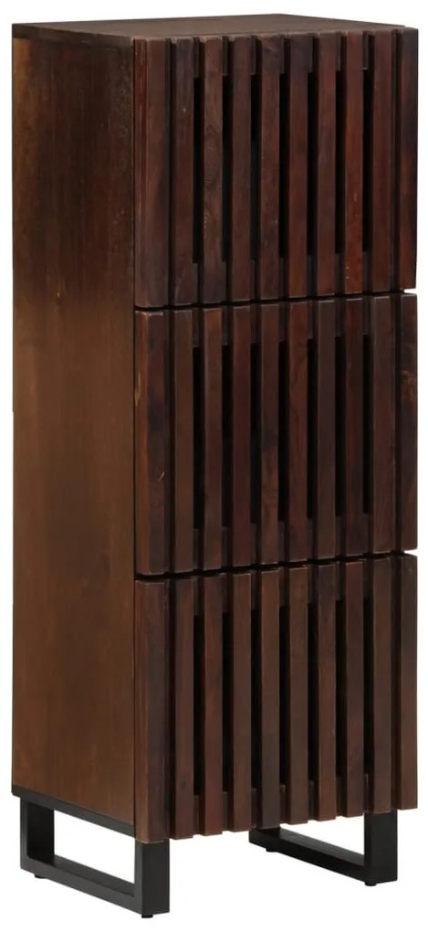 vidaXL barna tömör mangófa magasszekrény 40 x 34 x 110 cm