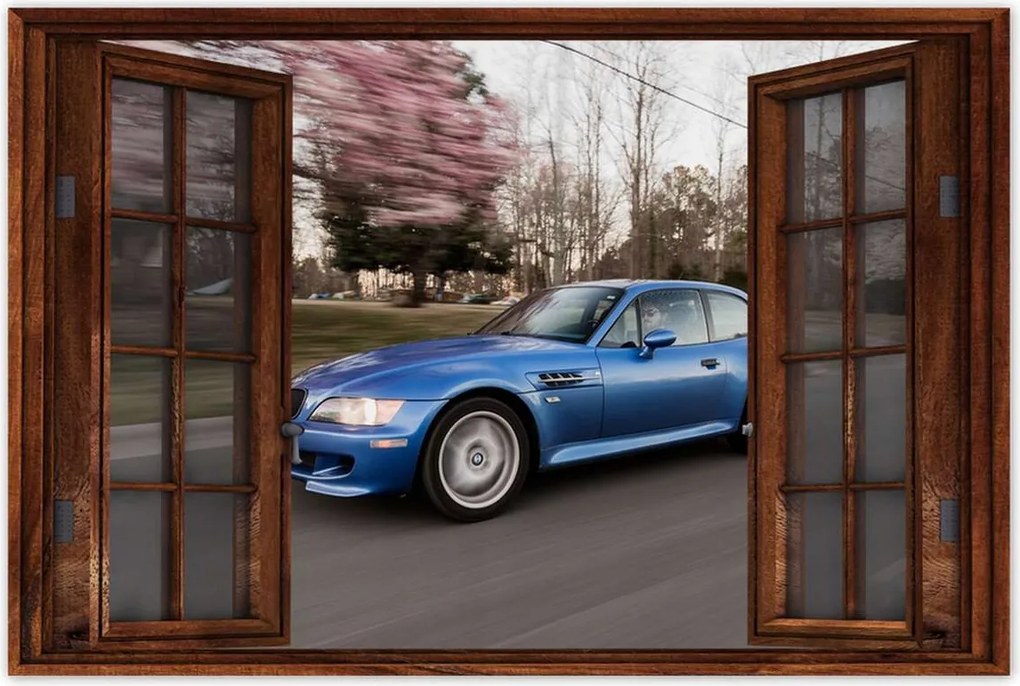 Poszter 60x40 Kék Bmw autó