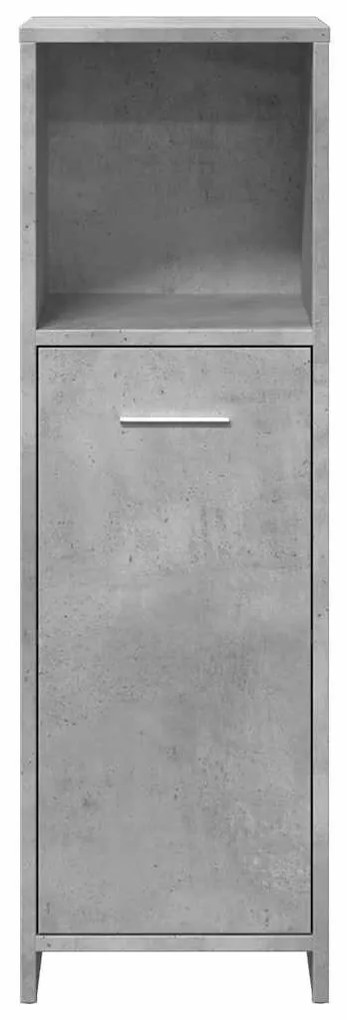 Betonszürke forgácslap fürdőszobaszekrény 30 x 30 x 95 cm