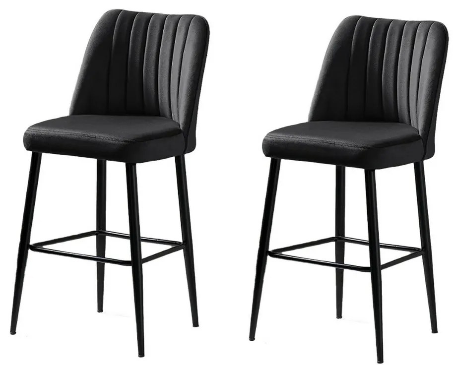 Vento Black and Black bárszék szett, 2 db, 2 db