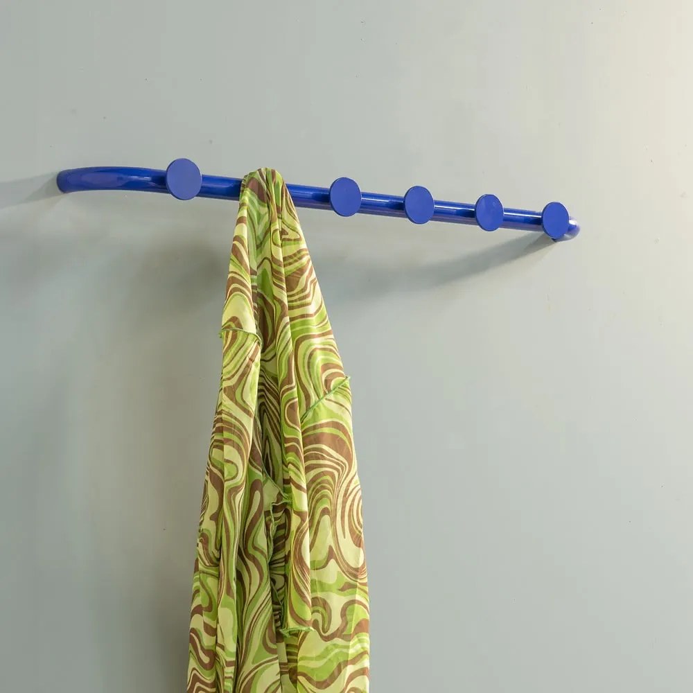 Kék fém fali fogas 75 cm Retro – Spinder Design