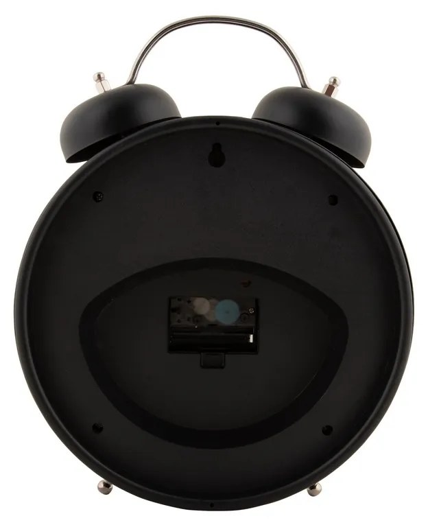 Karlsson 6019BK dizájner asztali óra/ébresztőórafekete, átmérő: 30 cm