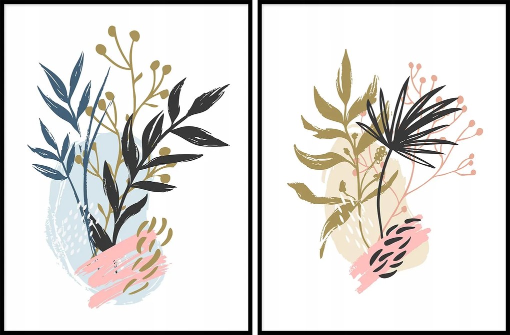 Grafika két poszter kép a nappaliba 2db 50x70