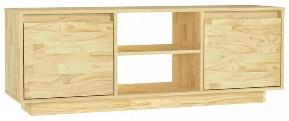 tömör fenyőfa TV-szekrény 110 x 30 x 40 cm