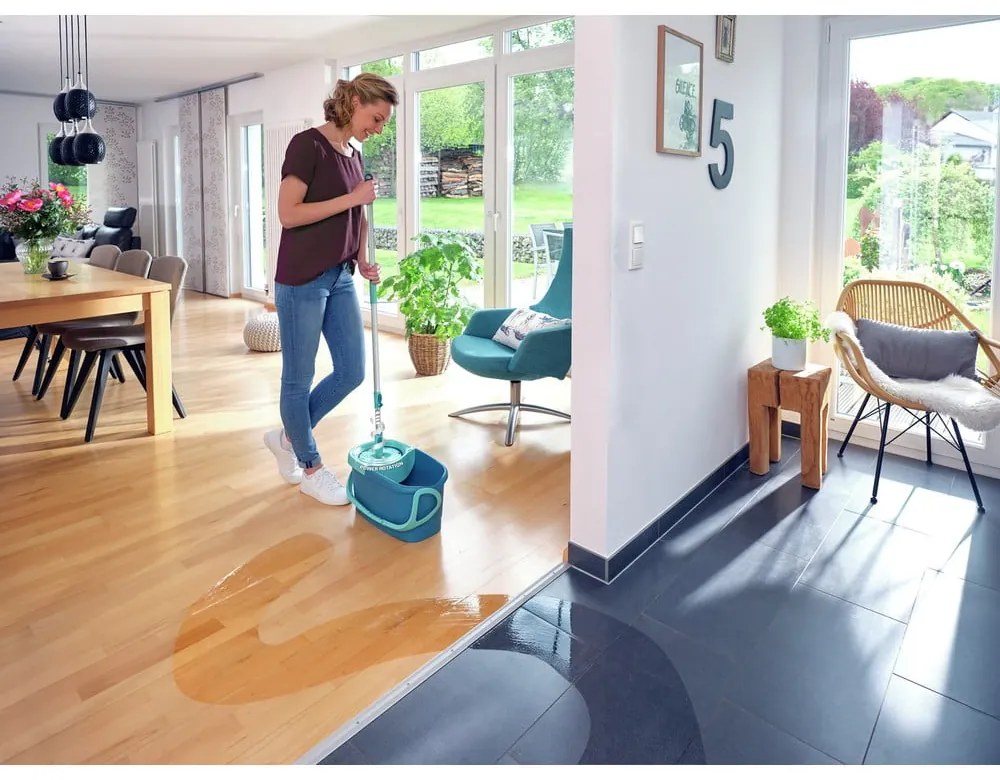 Forgó felmosó vödörrel Rotation Disc Mop (EVO) – LEIFHEIT