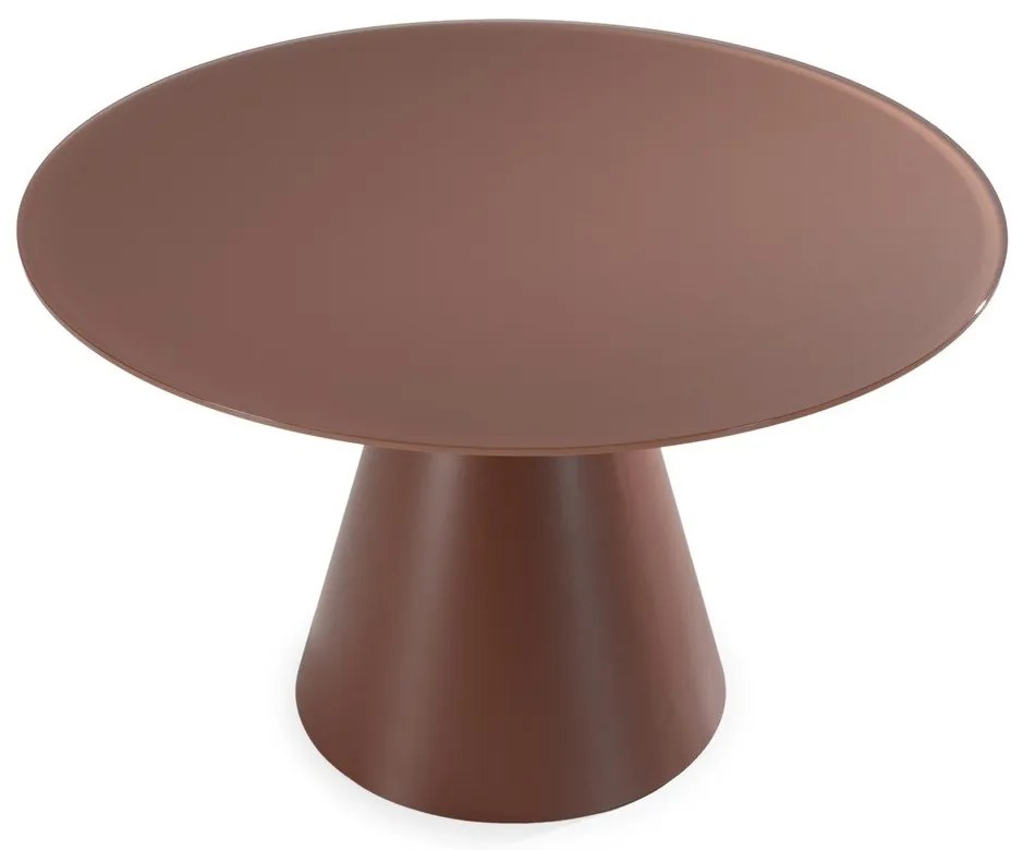 Kerek étkezőasztal üveg asztallappal ø 120 cm Vida – MOME