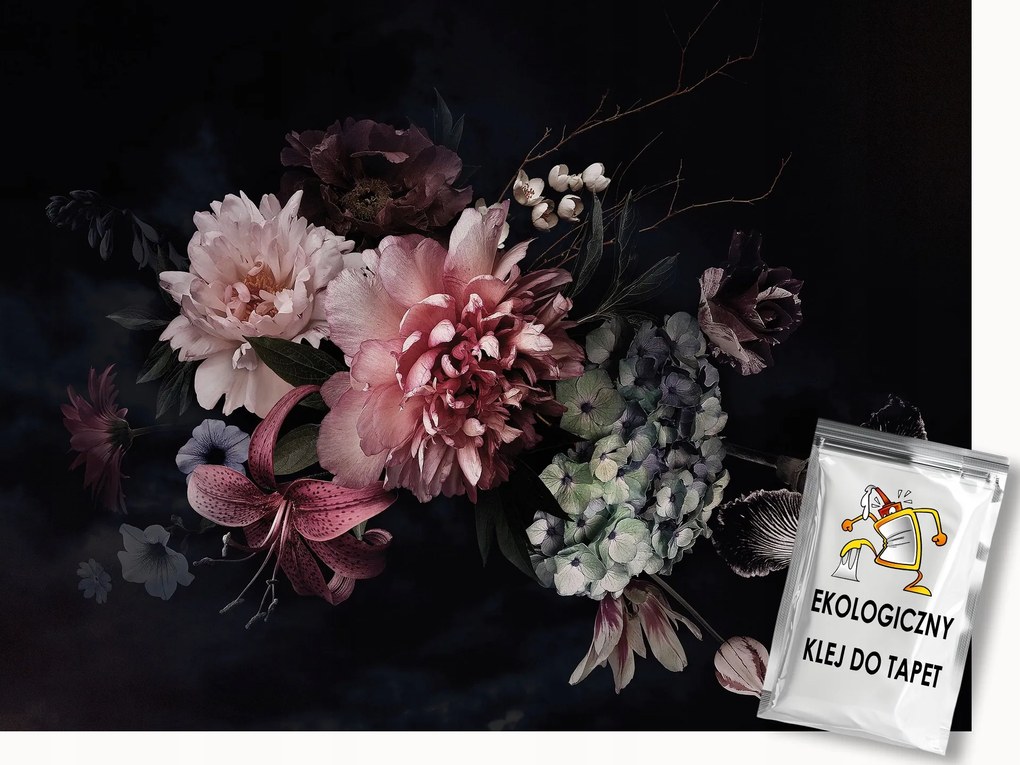 Fotótapéta Flizelina Dekoráció Kompozíció Virágok Csokor Kert 200x140 ragasztó