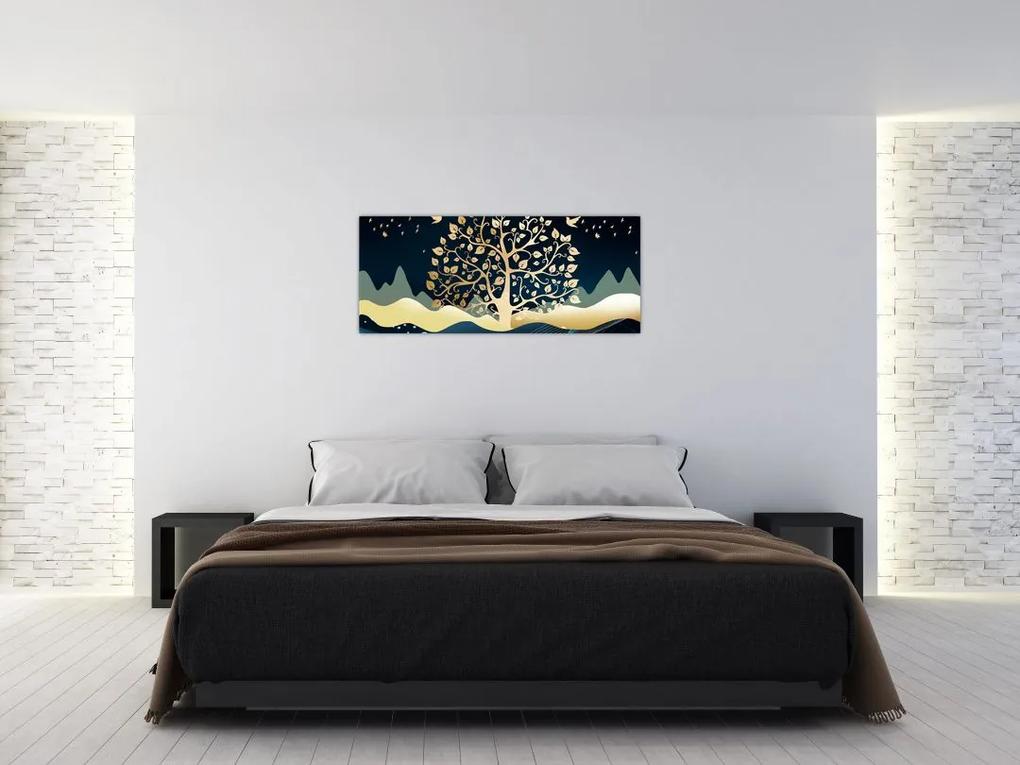 Egy aranyfa képe (120x50 cm)