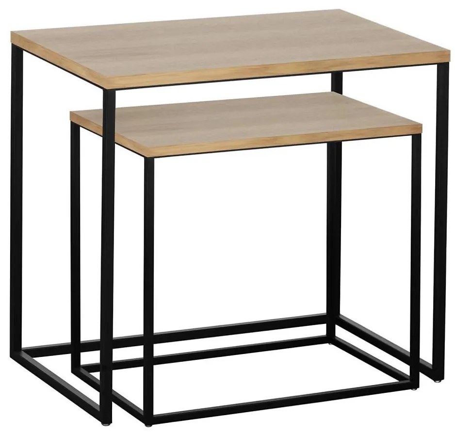 Eglo Eglo 424006 - 2 darabos TOZAWA kisasztal készlet barna/fekete EG424006
