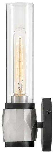 Hinkley HK-ELLISON1-BK-BN - Fürdőszobai lámpatest ELLISON 1xE27/40W/230V IP44 fekete