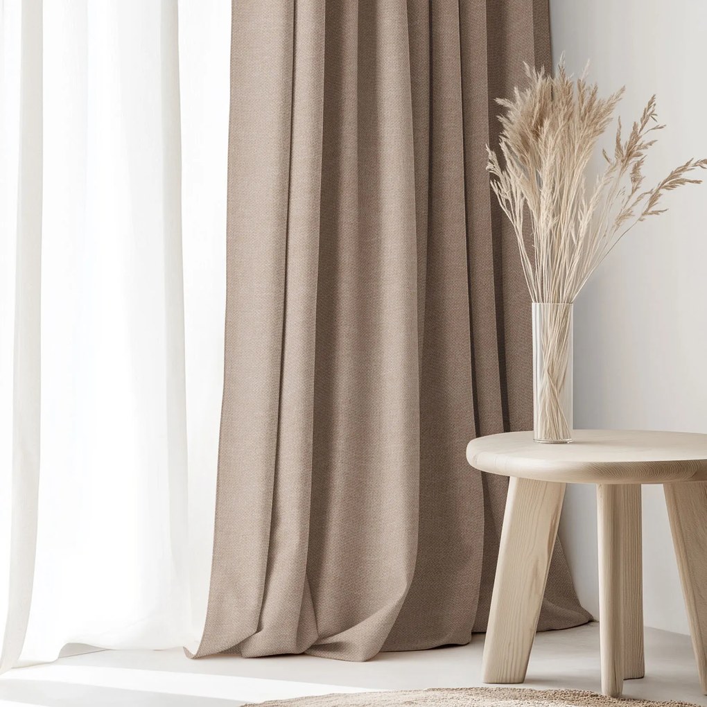 Goldea peru dekoratív drapéria - latte 180x135 cm