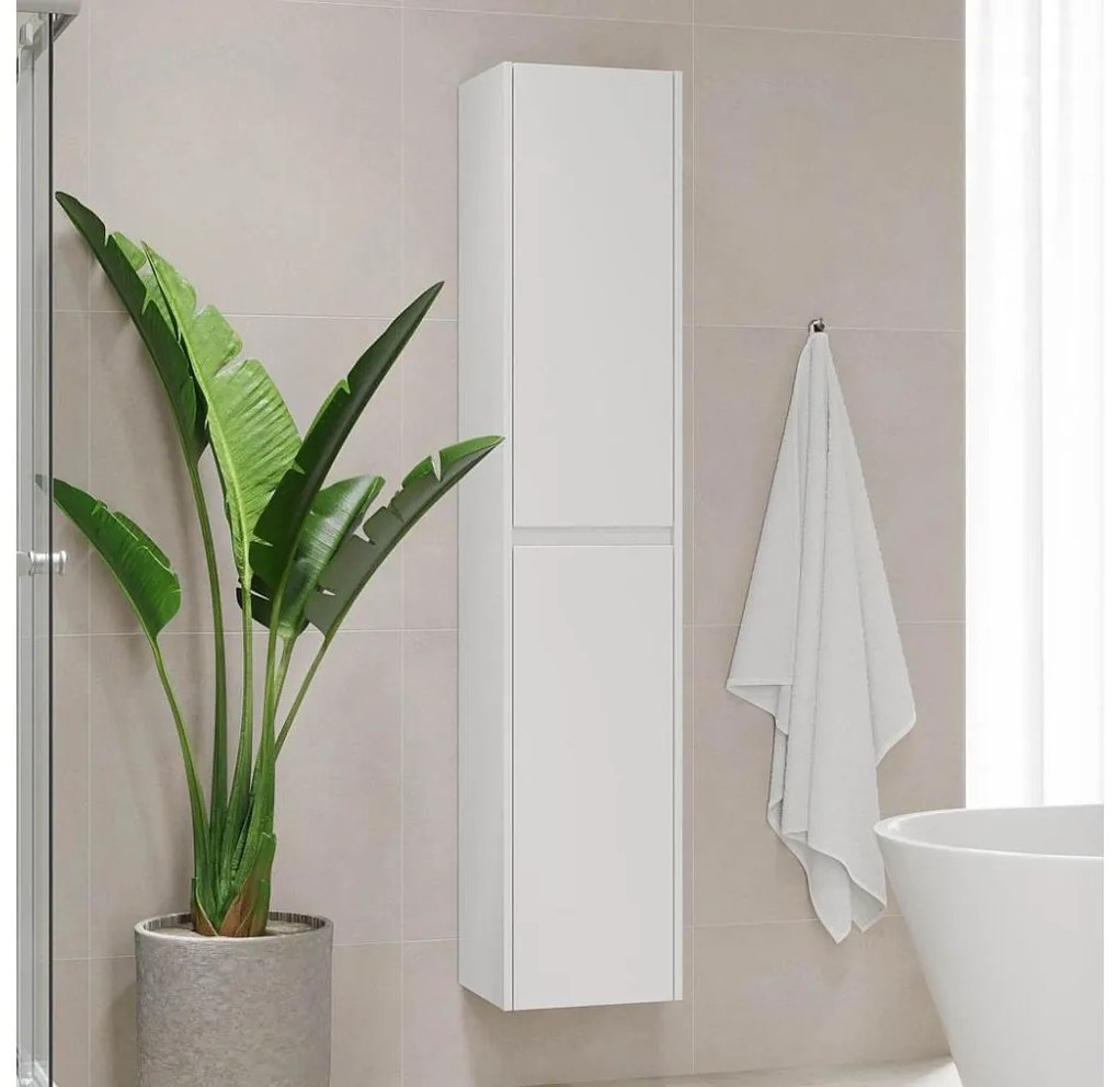 Fürdőszobai szekrény TRONDHEIM 174 cm fehér