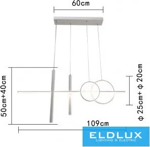 UNIVERSO Függeszték 48w 3840lm 6500k 1090mm IP20 fehér