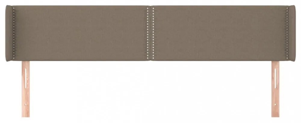 tópszínű szövet fejtámla 163x16x78/88 cm