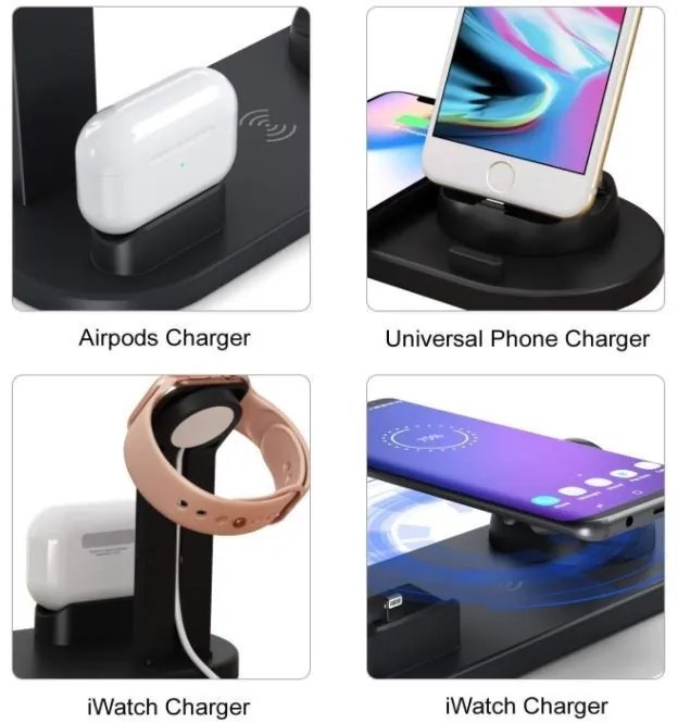 Namvi Asztali Multifunkciós töltő állomás iphone , Iwatch, airpods QS-292