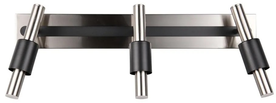 Fekete-ezüstszínű LED spotlámpa 20,5x63 cm Ikaris – Trio Select