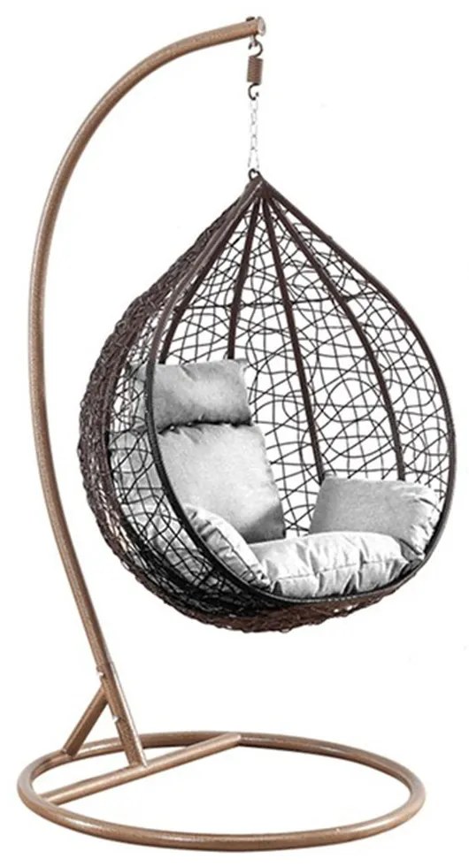 Függőfotel 115x105x195cm barna Babilon-S-Brown